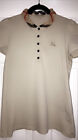 Burberry T Shirt Classic Burberry Print Collar Size S Fits Uk 10/12Colour Beige