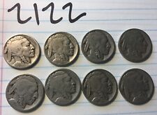 Buffalo nickels - lot of 8