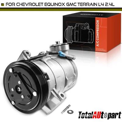 1x Compresor de aire acondicionado con embrague para Chevrolet Equinox GMC Terrain 2010-2011 L4 2,4 L Foto 1 de 4