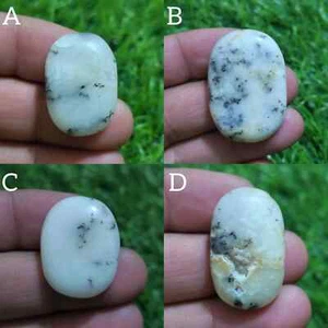 Rare Design Dendrite Opal Cabochon Oval Shape Loose Gemstone For Making Jewelry - Picture 1 of 13