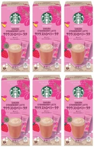 Starbucks Sakura Strawberry Latte Cherry Milk Coffee Sweet Japanese Nestle 96g - Picture 1 of 46