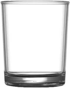 Clear Polycarbonate Reusable 8oz Elite Premium Drink Glass Virtually Unbreakable - Picture 1 of 12