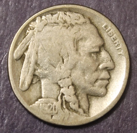 1920 S Buffalo Nickel VG.......................Lot 154 Cover