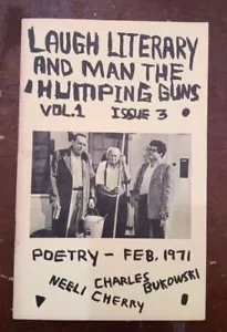 Charles BUKOWSKI, Neeli Cherry, SIGNED, Laugh Literary and Man the Humping Guns - Picture 1 of 7