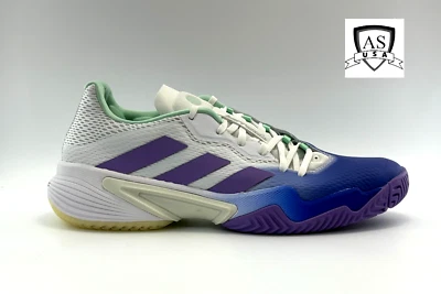 Adidas Barricade Tennis White Lucid Blue Mint Violet (HP7417) Womens Size 8.5, 9 - Image 1 of 4