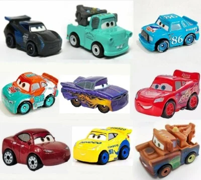 9-Pack CARS 3 MOVIE Mini Racers Diecast Car Mater McQueen Jackson Murray Natalie - Image 1 of 4