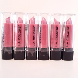 L.A. COLORS Pink Frost Lipstick CLIPC85 Lot of 6, Satin Finish - Picture 1 of 7