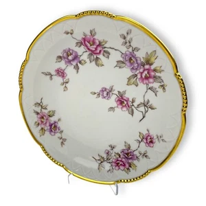 Mitterteich Springtime Salad Dessert Plate Bavaria Germany 056 Gold Trim Floral - Picture 1 of 7