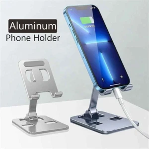 Foldable Phone Holder Mount Stand Mobile Phone For Tablet Desktop metal holder - Picture 1 of 14
