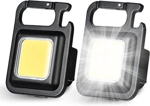 Mini COB Taschenlampe Wiederaufladbare Schlüsselanhänger Licht Magnet LED Lampe - Bild 1 von 12