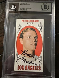 Keith Erickson Signed Topps 1969-70 Rookie Card Beckett Certif SLABBED - Bild 1 von 2