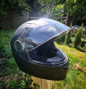 Casco moto Shox Sniper Solid taglia L 59 - 60 nero opaco (come nuovo) - Foto 1 di 6