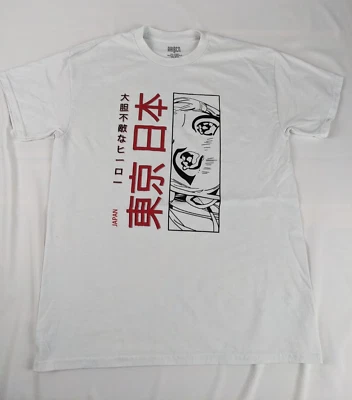 Brisco Sakura Anime Eyes Shirt Adult Medium White Manga Japan Cotton - Image 1 of 4