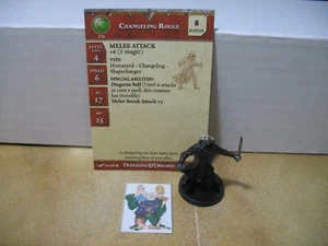 =Dungeons and Dragons D&D UNHALLOWED Changeling Rogue 14/60 con tarjeta= - Imagen 1 de 1