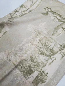 3 Sisters Fabric Vienna Nights Toile Green Shabby Chic Sew Quilt OOP ONE YARD - Picture 1 of 3
