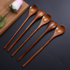 New 5Pcs Mixing Stirring Spoon Small Wooden Spoons Honey Spoons Wooden Coffee，'