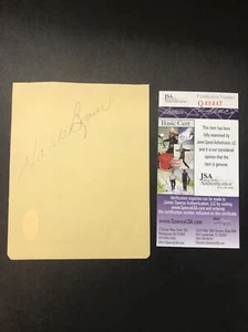 Hank Bauer Sign ALBUM PAGE MLB Baseball New York Yankees Autograph JSA CERTIFIED - Picture 1 of 6