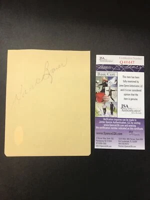 Hank Bauer Sign ALBUM PAGE MLB Baseball New York Yankees Autograph JSA CERTIFIED - Image 1 of 4