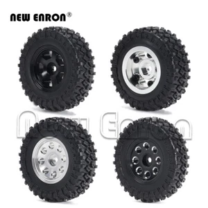 1.0 Alloy Wheel Rim Tires Micro Crawler for RC TRX4M Axial SCX24 90081 AXI00001 - Picture 1 of 17