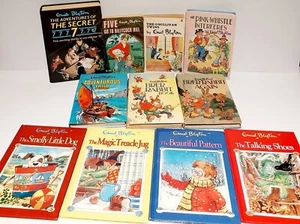 11 Mixed Enid Blyton Books. Book Lot. Bulk. Old. - Picture 1 of 18