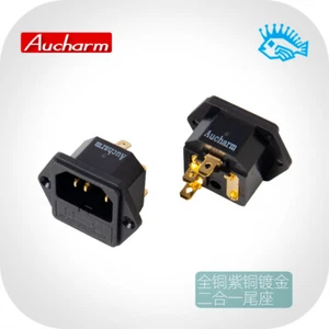 Aucharm two-in-one power supply tailstock fever AC power supply with fuse holder - Picture 1 of 5