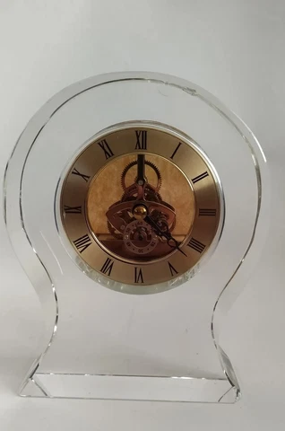Skeleton clock Vintage1980 Quartz Glass old character would make great decor Cover