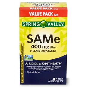 Spring Valley SAMe Dietary Supplement Value Pack, 400 mg, 40 Count - Picture 1 of 8