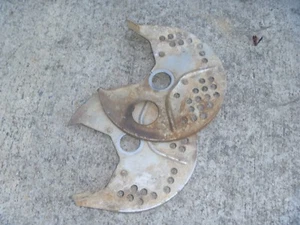 OEM FACTORY 86-04 Kawasaki KLF300 KLF300-B9 Bayou Front Caliper Rotor Guards - Picture 1 of 1