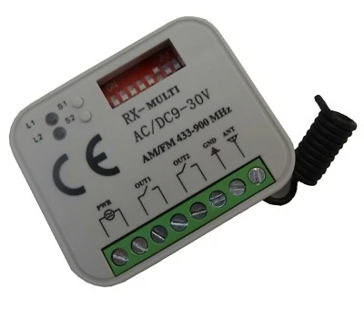 TKStar 433Mhz-868Mhz Universal Rolling Code Fixed Code Funk Taster Empfänger - Bild 1 von 2