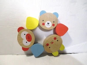 NEW PETIT COTTAGE WOOD ANIMAL BABY TOY BIN A - Picture 1 of 1