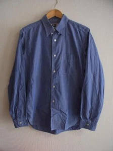 Made in USA Engineered Garments Long Sleeve Tab Collar Dress Shirt M blue used - Picture 1 of 12