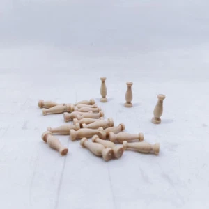 Barandilla de madera columna romana balaustrada 14*4,4 mm modelo de madera montaje de envío 20 piezas - Imagen 1 de 2