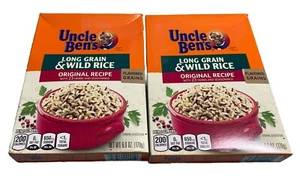 2 UNCLE BEN'S ORIGINAL Flavored Long Grain Rice & Wild Rice Boxed Rice 6 oz Box - Picture 1 of 10