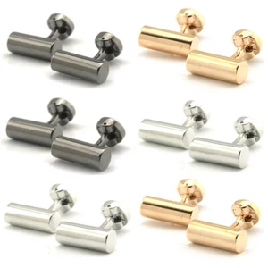 2 Packs Men’s Metal Cufflinks Wedding Party Business Men Cuff Links Accessories - Bild 1 von 8