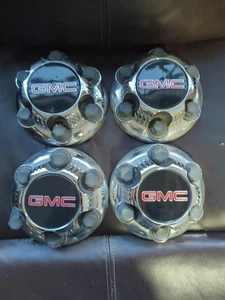 22837059 SET OF 4 WHEEL CENTER CAPS 6 LUG FOR SELECT GMC SIERRA 1500 - Bild 1 von 4