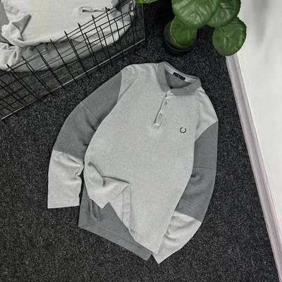 Rare Vintage Fred Perry Rugby Sweatshirt Retro 90s - Imagem 1 de 4