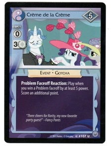 My Little Pony MLP CCG Premiere Edition Crème de la Crème 107 - 2013 Hasbro - Picture 1 of 2