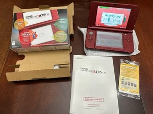 Nintendo 3DS XL 2015 Handheld Konsole Rot Launch Edition mit Box Getestet Selten - Bild 1 von 24