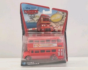 Disney Pixar Cars LONDON DOUBLE DECKER BUS Deluxe  Diecast Topper Deckington - Imagen 1 de 4