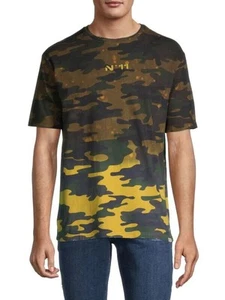 Eleven Paris Men's Camo Tee - Acid Green - Size Small - Picture 1 of 4
