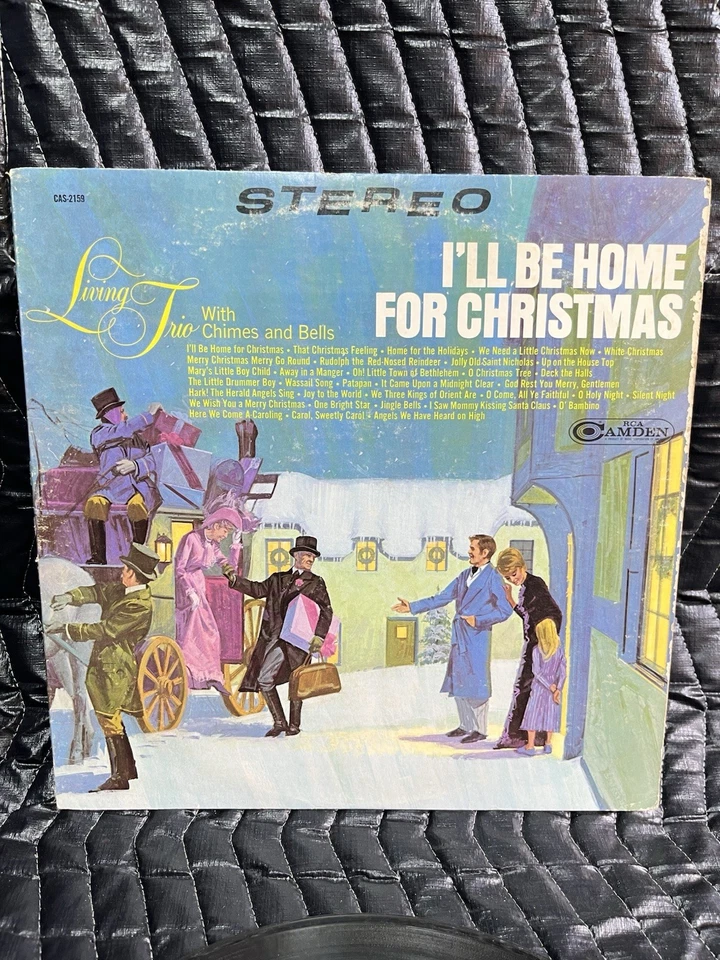 Living Trio I'll Be Home for Christmas 12" Vinyl Record Album LP 1967 RCA Camden - Image 1 of 3