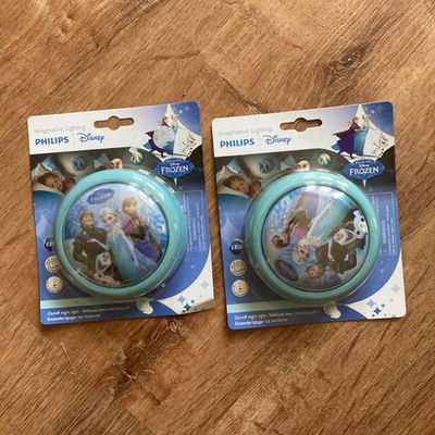 Philips Disney Frozen Elsa Anna Olaf Batería LED Táctil Juego de Luces Nocturnas 2 Foto 1 de 4