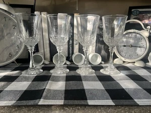Toscany Classic Brighton Water Goblets 24% Full Lead Crystal Set of 4 (T6) - Picture 1 of 5