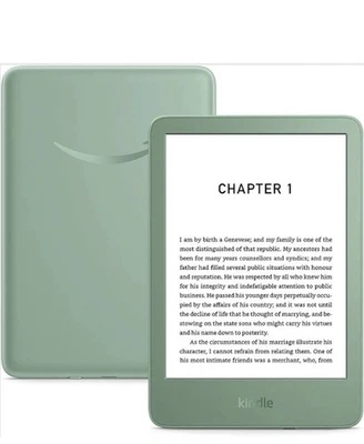Amazon Kindle (newest 11th Gen) 16gb Lightest Most Compact Kindle Green No Ads - Image 1 of 4