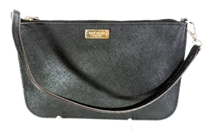 Kate Spade schwarz Saffiano Leder Kalbsleder kleine Geldbörse Portemonnaie 8 x 5 Zoll authentisch - Bild 1 von 17