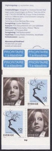 SCHWEDEN SC # 2517C POSTFRISCH BOOKLET von 4 - SCHAUSPIELERIN GRETA GARBO - Bild 1 von 1