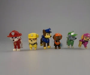 Konvolut 6 Paw Patrol Figuren - Chase, Marshall, Rubble, Skye, Rocky und Zuma - Bild 1 von 2