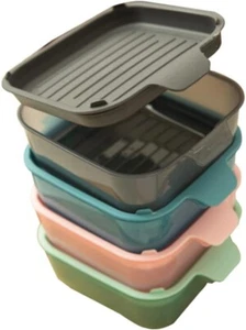 Cook Tableware Square Plates Set - (5 Pieces) FREE SHIPPING (NEW) - Picture 1 of 6