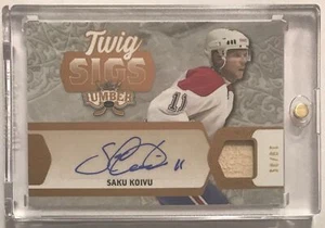 2022 Leaf Lumber Twig Sigs Auto Relic Saku Koivu Canadiens 19/35 - Picture 1 of 2