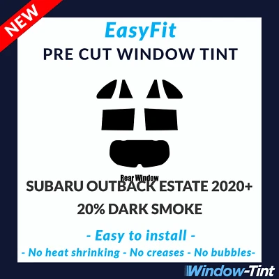 EasyFit Static Pre Cut Tint For Subaru Outback Estate 2020 20% Dark Rear - Image 1 of 3